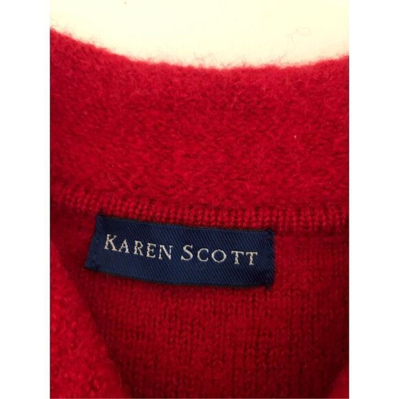 Karen Scott 100% Pure Wool Cardigan Sweater Size S - Picture 11 of 13